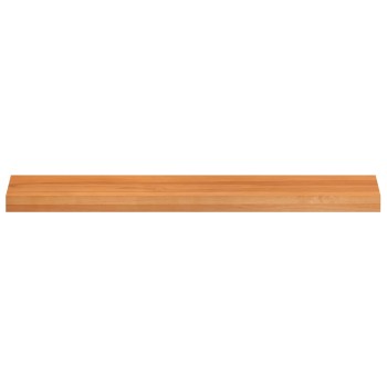 Ablakpárkányok 2 db világos barna 100 x 20 x 2 cm tömör bükkfa