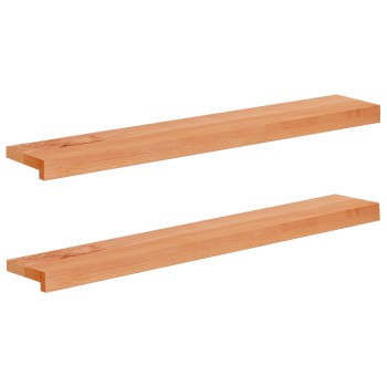 Ablakpárkányok 2 db lakkozott 100 x 20 x 2 cm tömör bükkfa