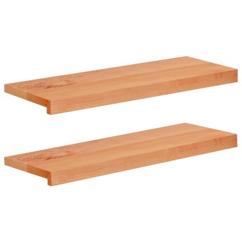 Ablakpárkányok 2 db lakkozott 80x 30 x 2 cm tömör bükkfa