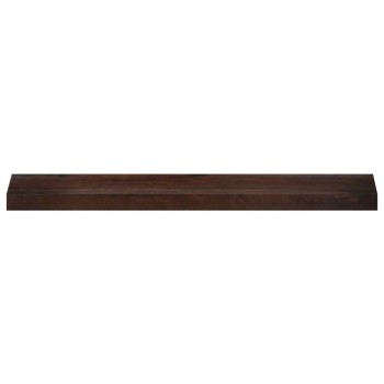 Ablakpárkányok 2 db sötét barna 100 x 15 x 2 cm tömör bükkfa
