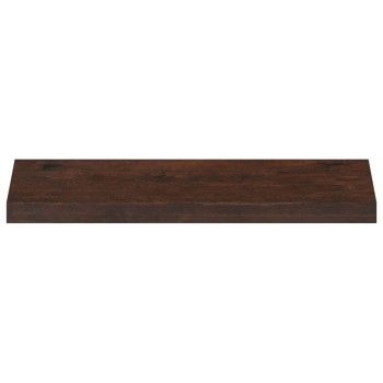Ablakpárkányok 2 db sötét barna 80x 25 x 2 cm tömör bükkfa