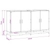 Széf antik fa 134 x 35 x 76 cm szerelt fa