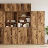 Polcos tárolószekrény antik fa 70 x 42,5 x 225 cm szerelt fa