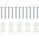 Földi horgony 10 pcs ezüst ø10 x 30 cm galvanizált fém