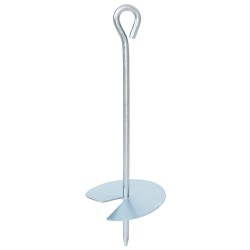 Földi horgony 10 pcs ezüst ø10 x 30 cm galvanizált fém