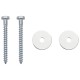 Földi horgony 2 pcs ezüst ø10 x 40 cm galvanizált fém