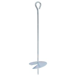 Földi horgony 4 pcs ezüst ø10 x 40 cm galvanizált fém