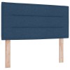 Boxspring ágy matraccal led szalagokkal kék 120 x 190 cm szövet