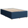 Boxspring ágy matraccal led szalagokkal kék 120 x 190 cm szövet
