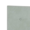 Boxspring ágy matraccal világosszürke 200 x 200 cm bársony