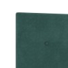 Boxspring ágy matraccal sötétzöld 200 x 200 cm bársony