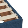 Boxspring ágy matraccal fejtámlával kék 120 x 190 cm szövet