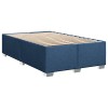 Boxspring ágy matraccal fejtámlával kék 120 x 190 cm szövet