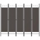 Antracitszürke 5 paneles paraván 200 x 180 cm Antracitszürke 5 paneles paraván 200 x 180 cm