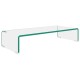 Átlátszó üveg tv/monitor állvány 60x25x11 cm Átlátszó üveg tv/monitor állvány 60x25x11 cm
