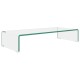 Átlátszó üveg tv/monitor állvány 70x30x13 cm Átlátszó üveg tv/monitor állvány 70x30x13 cm