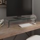 Átlátszó üveg tv/monitor állvány 70x30x13 cm Átlátszó üveg tv/monitor állvány 70x30x13 cm
