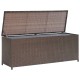 Barna polyrattan kerti tárolóláda 120 x 50 x 60 cm Barna polyrattan kerti tárolóláda 120 x 50 x 60 cm