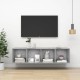 Betonszürke forgácslap fali tv-szekrény 37x37x142,5 cm Betonszürke forgácslap fali tv-szekrény 37x37x142,5 cm
