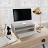 Betonszürke forgácslap monitorállvány 42 x 24 x 13 cm