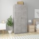 Betonszürke forgácslap ruhásszekrény 90 x 52 x 200 cm