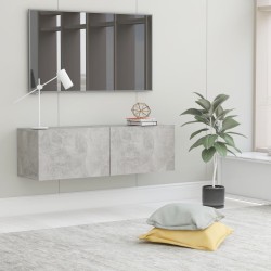 Betonszürke forgácslap tv-szekrény 100 x 30 x 30 cm