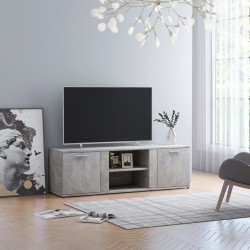 Betonszürke forgácslap tv-szekrény 120 x 34 x 37 cm