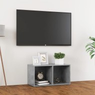 Betonszürke forgácslap tv-szekrény 72 x 35 x 36,5 cm