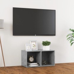Betonszürke forgácslap tv-szekrény 72 x 35 x 36,5 cm