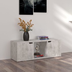 Betonszürke forgácslap tv-szekrény 88,5 x 27,5 x 30,5 cm