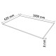 Edzett üveg asztallap téglalap alakú 1000 x620 mm Edzett üveg asztallap téglalap alakú 1000 x620 mm