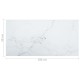 Fehér edzett üveg asztallap márványdizájnnal 100 x 50 cm 6 mm