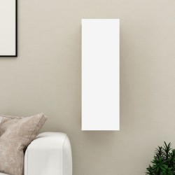 Fehér és tölgyszínű forgácslap tv-szekrény 30,5 x 30 x 90 cm