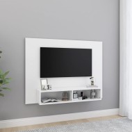 Fehér fali forgácslap tv-szekrény 120 x 23,5 x 90 cm
