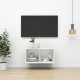Fehér falra szerelhető forgácslap tv-szekrény 37 x 37 x 72 cm Fehér falra szerelhető forgácslap tv-szekrény 37 x 37 x 72 cm