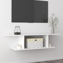 Fehér falra szerelhető tv-szekrény 103 x 30 x 26,5 cm