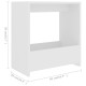 Fehér forgácslap kisasztal 50 x 26 x 50 cm