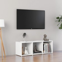 Fehér forgácslap tv-szekrény 107 x 35 x 37 cm
