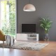 Fehér forgácslap tv-szekrény 120 x 34 x 37 cm Fehér forgácslap tv-szekrény 120 x 34 x 37 cm