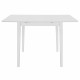 Fehér kihúzható mdf étkezőasztal (80-120)x80x74 cm