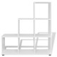 Fehér lépcsős polc 107 cm