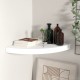 Fehér mdf lebegő sarokpolc 35 x 35 x 3,8 cm Fehér mdf lebegő sarokpolc 35 x 35 x 3,8 cm