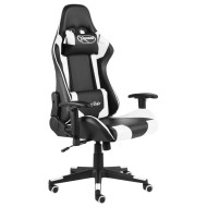 Fehér pvc forgó gamer szék