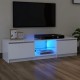 Fehér tv-szekrény led-világítással 140 x 40 x 35,5 cm Fehér tv-szekrény led-világítással 140 x 40 x 35,5 cm