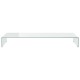 Fehér üveg tv/monitor állvány 100x30x13 cm Fehér üveg tv/monitor állvány 100x30x13 cm