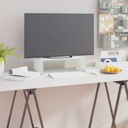 Fehér üveg tv/monitor állvány 40x25x11 cm