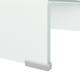 Fehér üveg tv/monitor állvány 40x25x11 cm