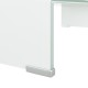 Fehér üveg tv/monitor állvány 60x25x11 cm