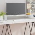 Fehér üveg tv/monitor állvány 90x30x13 cm