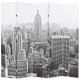 Fekete-fehér new york mintás paraván 200 x 170 cm Fekete-fehér new york mintás paraván 200 x 170 cm